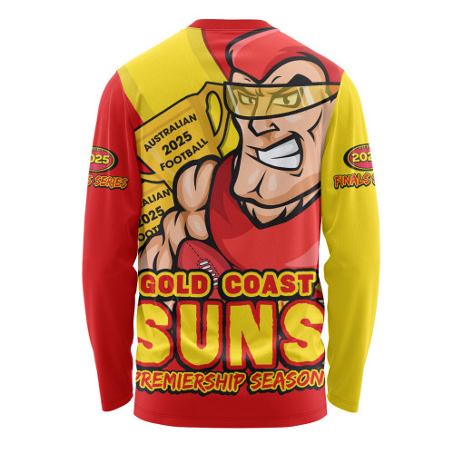 Gold Coast SUNS Long Sleeve T-shirt Australian Football Finals Premiership Spirit Gold Coast SUNS Long Sleeve T-shirt Australian Football Finals Premiership Spirit