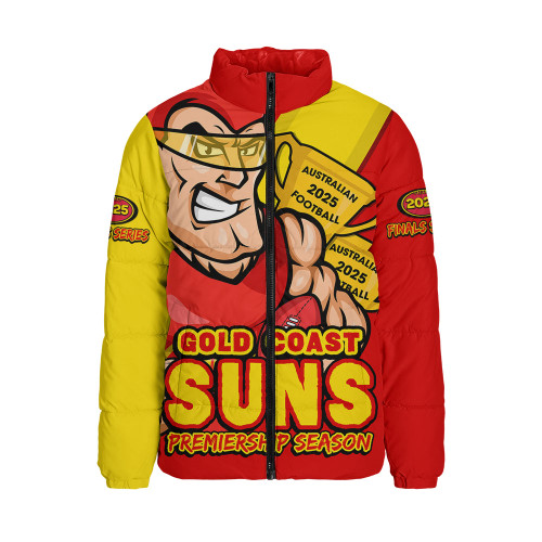 Gold Coast SUNS Padded Jacket Australian Football Finals Premiership Spirit