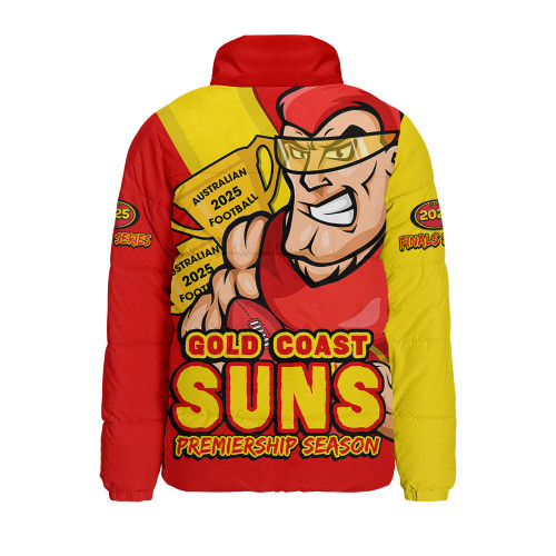 Gold Coast SUNS Padded Jacket Australian Football Finals Premiership Spirit