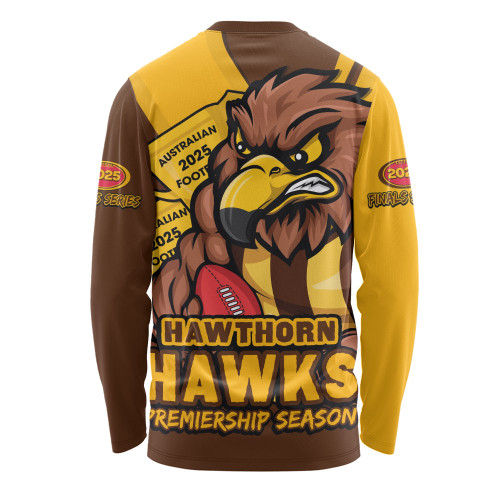 Hawthorn Long Sleeve T-shirt Australian Football Finals Premiership Spirit