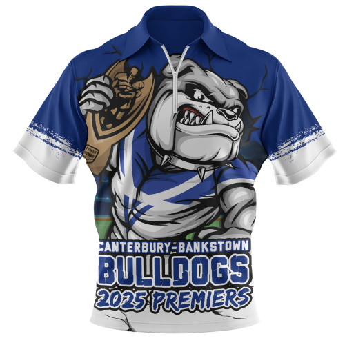 Canterbury-Bankstown Bulldogs Zip Polo Shirt Unleash Power In The Ultimate Battle