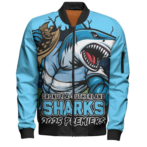 Cronulla-Sutherland Sharks Bomber Jacket Unleash Power In The Ultimate Battle