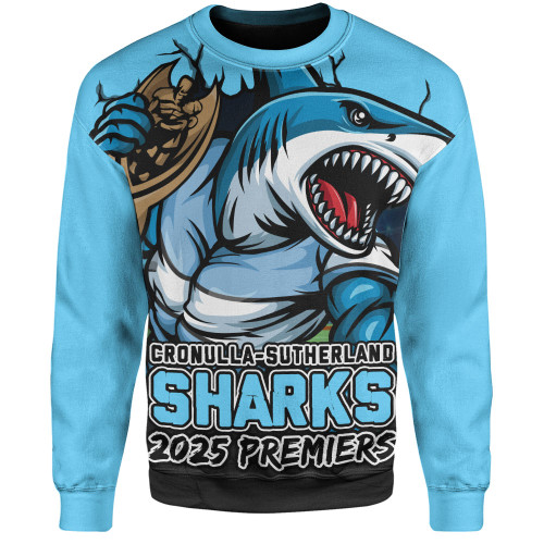 Cronulla-Sutherland Sharks Sweatshirt Unleash Power In The Ultimate Battle