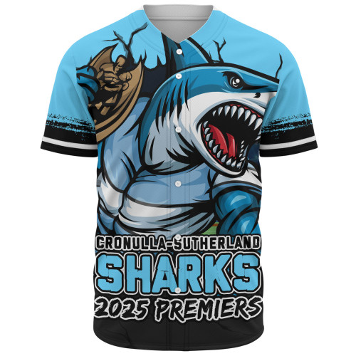 Cronulla-Sutherland Sharks Baseball Shirt Unleash Power In The Ultimate Battle