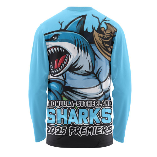 Cronulla-Sutherland Sharks Long Sleeve T-shirt Unleash Power In The Ultimate Battle
