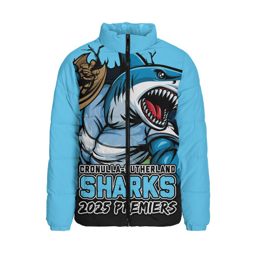 Cronulla-Sutherland Sharks Padded Jacket Unleash Power In The Ultimate Battle