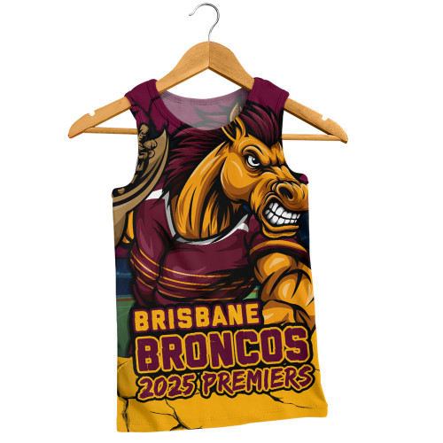 Brisbane Broncos Men Singlet Unleash Power In The Ultimate Battle