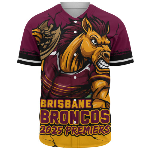 Brisbane Broncos Baseball Shirt Unleash Power In The Ultimate Battle