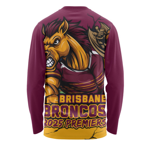 Brisbane Broncos Long Sleeve T-shirt Unleash Power In The Ultimate Battle Brisbane Broncos Long Sleeve T-shirt Unleash Power In The Ultimate Battle