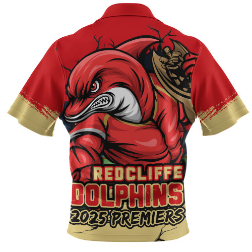 Redcliffe Dolphins Zip Polo Shirt Unleash Power In The Ultimate Battle