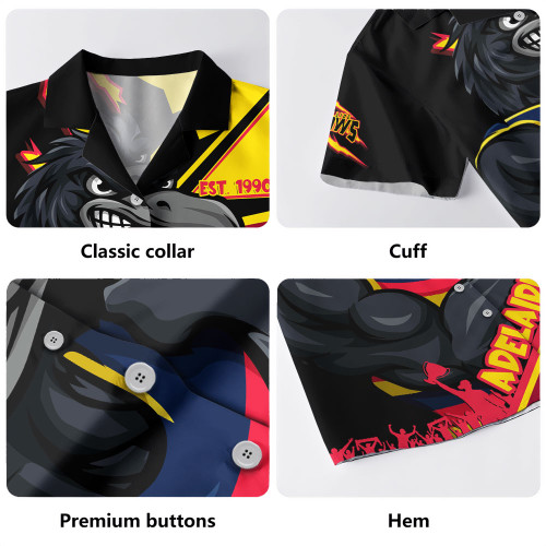 Adelaide Crows Hawaiian Shirt Battlefield Glory Gear Adelaide Crows Hawaiian Shirt Battlefield Glory Gear