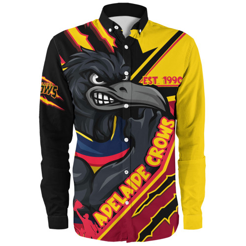 Adelaide Crows Long Sleeve Shirt Battlefield Glory Gear