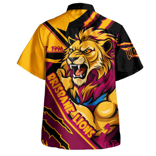 Brisbane Lions Hawaiian Shirt Battlefield Glory Gear Brisbane Lions Hawaiian Shirt Battlefield Glory Gear