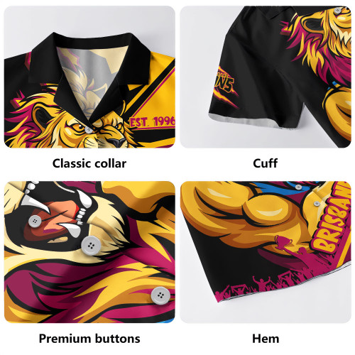 Brisbane Lions Hawaiian Shirt Battlefield Glory Gear Brisbane Lions Hawaiian Shirt Battlefield Glory Gear