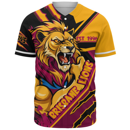 Brisbane Lions Baseball Shirt Battlefield Glory Gear