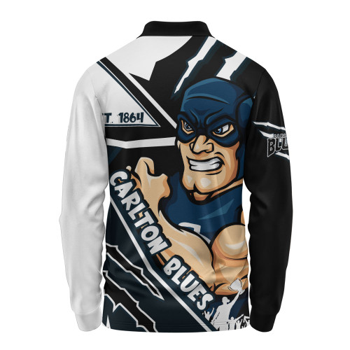 Carlton Long Sleeve Polo Shirt Battlefield Glory Gear