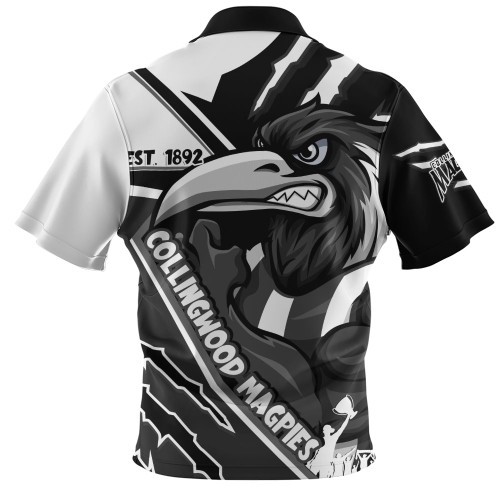 Collingwood Zip Polo Shirt Battlefield Glory Gear Collingwood Zip Polo Shirt Battlefield Glory Gear