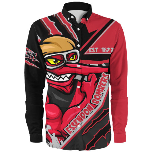Essendon Long Sleeve Shirt Battlefield Glory Gear