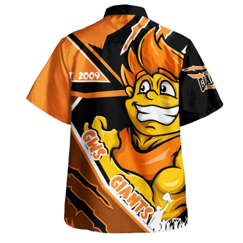 GWS GIANTS Hawaiian Shirt Battlefield Glory Gear GWS GIANTS Hawaiian Shirt Battlefield Glory Gear