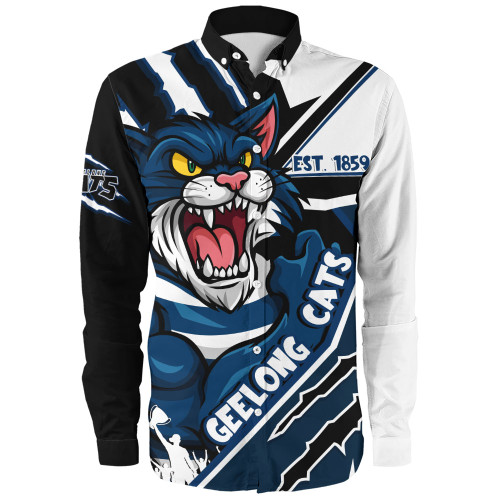 Geelong Cats Long Sleeve Shirt Battlefield Glory Gear