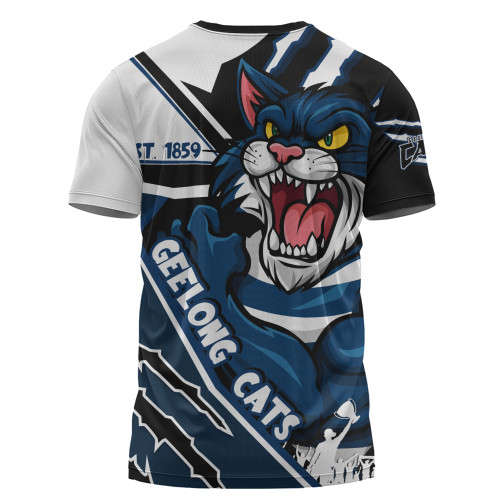 Geelong Cats T-Shirt Battlefield Glory Gear Geelong Cats T-Shirt Battlefield Glory Gear