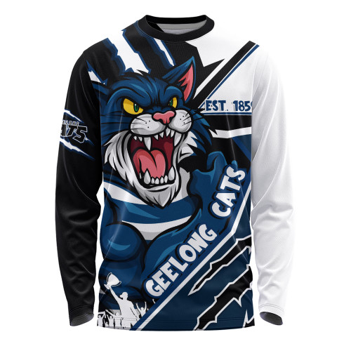 Geelong Cats Long Sleeve T-shirt Battlefield Glory Gear
