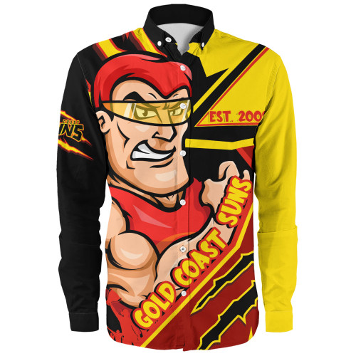 Gold Coast SUNS Long Sleeve Shirt Battlefield Glory Gear