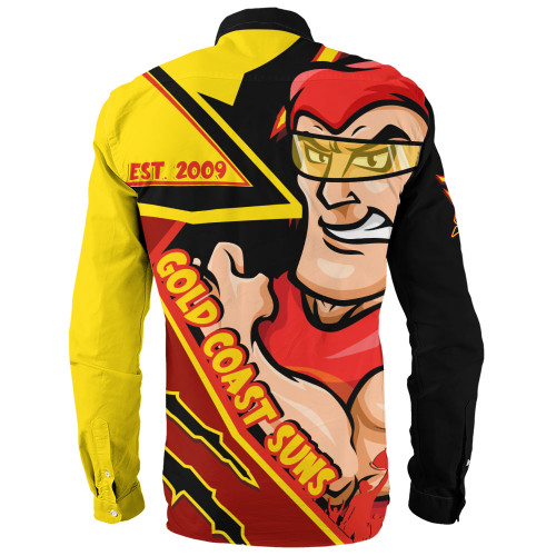 Gold Coast SUNS Long Sleeve Shirt Battlefield Glory Gear