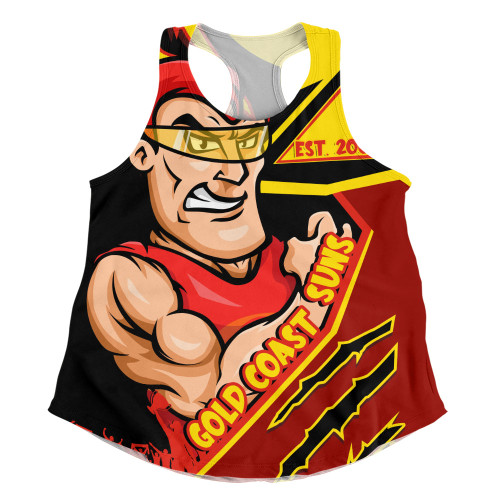 Gold Coast SUNS Women Racerback Singlet Battlefield Glory Gear