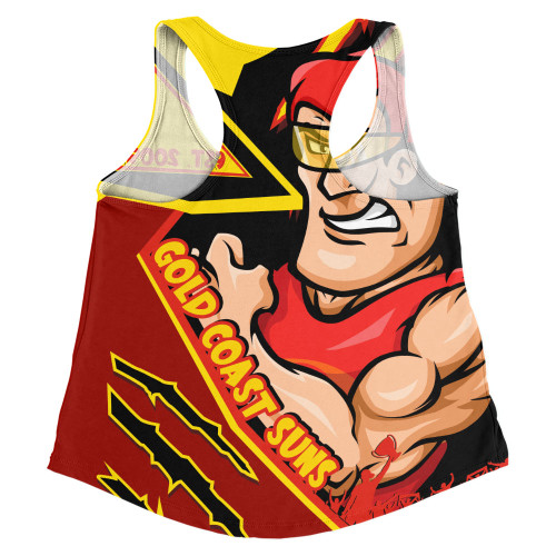 Gold Coast SUNS Women Racerback Singlet Battlefield Glory Gear Gold Coast SUNS Women Racerback Singlet Battlefield Glory Gear