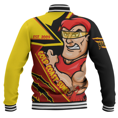 Gold Coast SUNS Baseball Jacket Battlefield Glory Gear Gold Coast SUNS Baseball Jacket Battlefield Glory Gear
