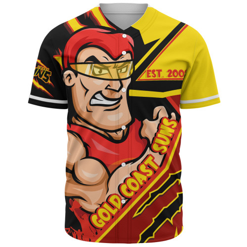 Gold Coast SUNS Baseball Shirt Battlefield Glory Gear