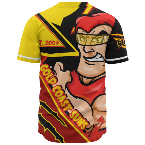 Gold Coast SUNS Baseball Shirt Battlefield Glory Gear