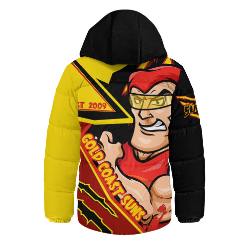Gold Coast SUNS Hooded Padded Jacket Battlefield Glory Gear