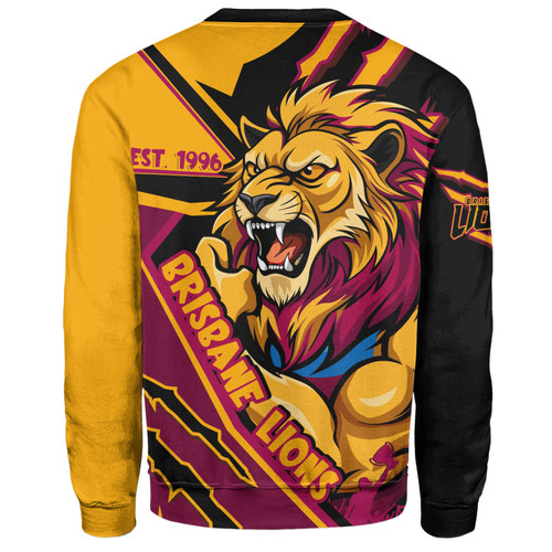 Brisbane Lions Sweatshirt Battlefield Glory Gear Brisbane Lions Sweatshirt Battlefield Glory Gear