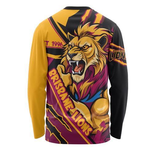 Brisbane Lions Long Sleeve T-shirt Battlefield Glory Gear Brisbane Lions Long Sleeve T-shirt Battlefield Glory Gear