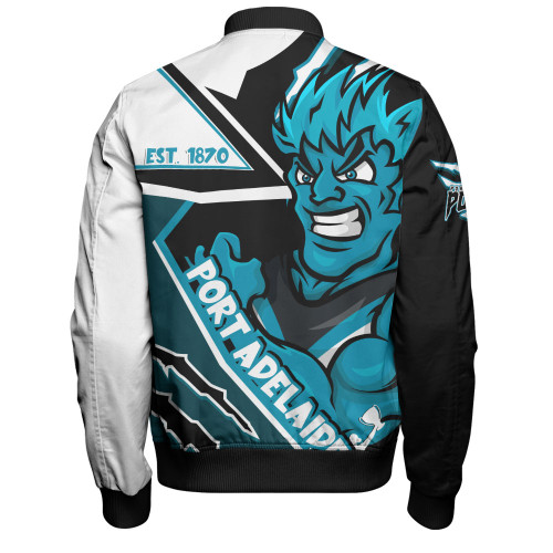 Port Adelaide Bomber Jacket Battlefield Glory Gear Port Adelaide Bomber Jacket Battlefield Glory Gear