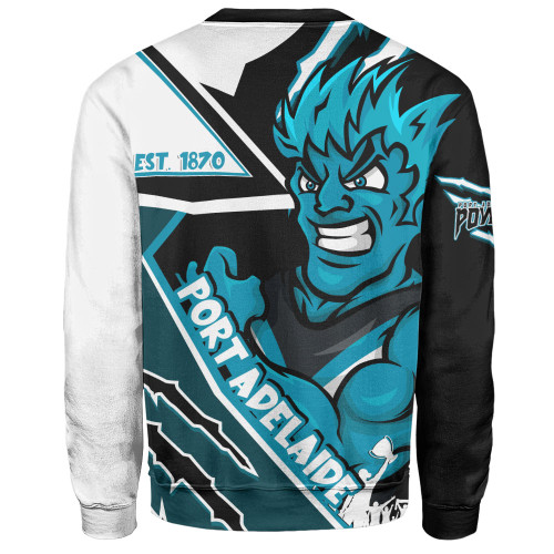 Port Adelaide Sweatshirt Battlefield Glory Gear Port Adelaide Sweatshirt Battlefield Glory Gear