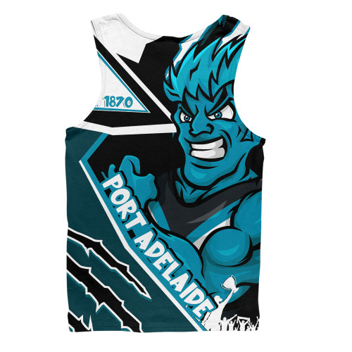 Port Adelaide Men Singlet Battlefield Glory Gear Port Adelaide Men Singlet Battlefield Glory Gear