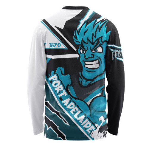 Port Adelaide Long Sleeve T-shirt Battlefield Glory Gear