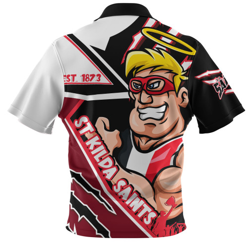 St Kilda Zip Polo Shirt Battlefield Glory Gear St Kilda Zip Polo Shirt Battlefield Glory Gear