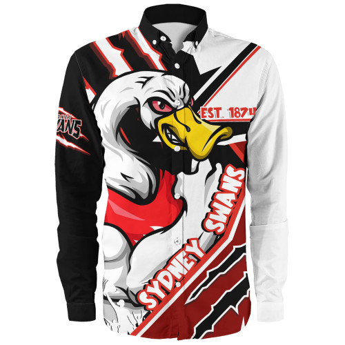 Sydney Swans Long Sleeve Shirt Battlefield Glory Gear