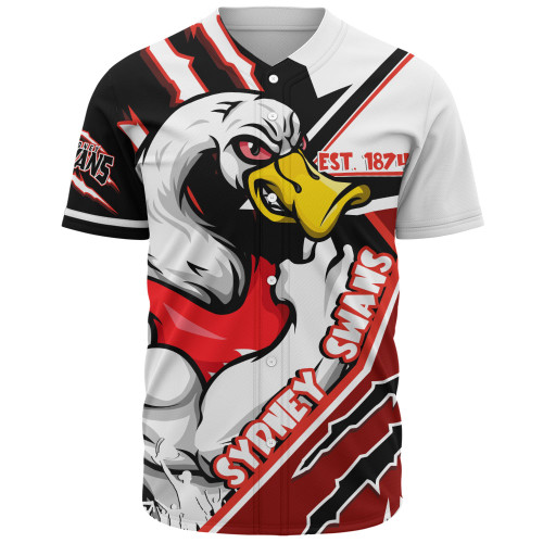 Sydney Swans Baseball Shirt Battlefield Glory Gear