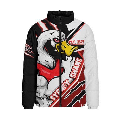 Sydney Swans Padded Jacket Battlefield Glory Gear Sydney Swans Padded Jacket Battlefield Glory Gear