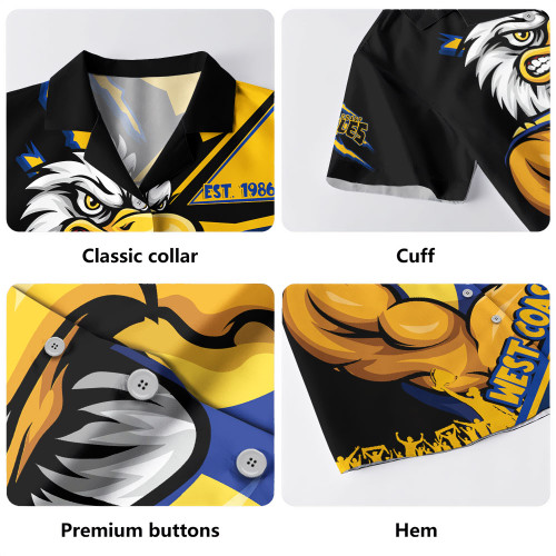 West Coast Eagles Hawaiian Shirt Battlefield Glory Gear