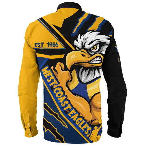 West Coast Eagles Long Sleeve Shirt Battlefield Glory Gear