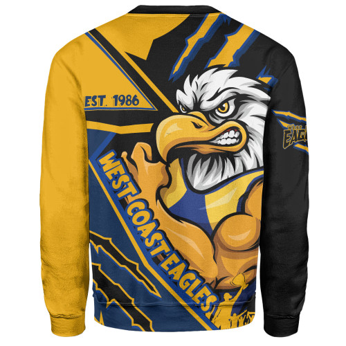 West Coast Eagles Sweatshirt Battlefield Glory Gear