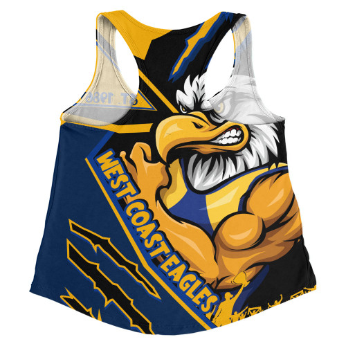 West Coast Eagles Women Racerback Singlet Battlefield Glory Gear