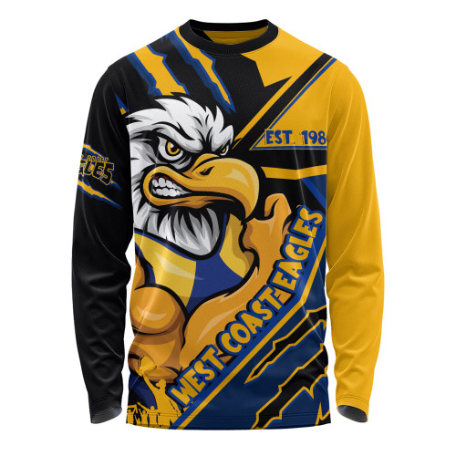 West Coast Eagles Long Sleeve T-shirt Battlefield Glory Gear