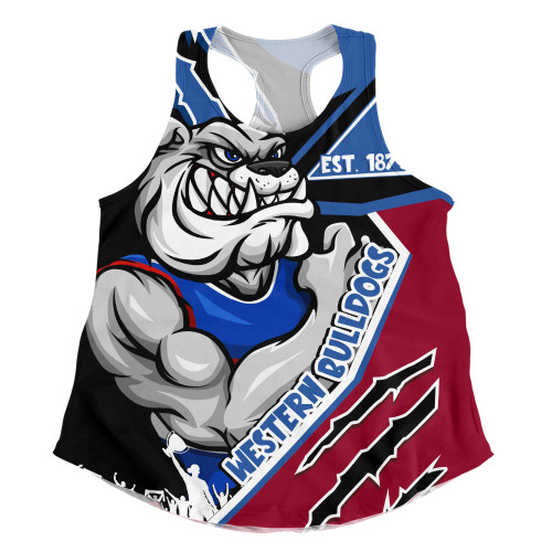 Western Bulldogs Women Racerback Singlet Battlefield Glory Gear